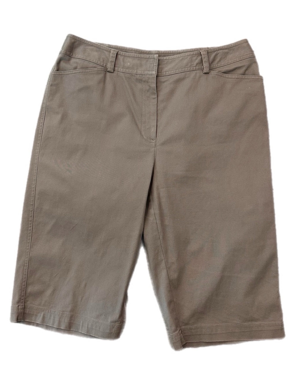 Y2K Rafaella Stretch Cotton Bermuda Walking Shorts Size 12, 11” rise